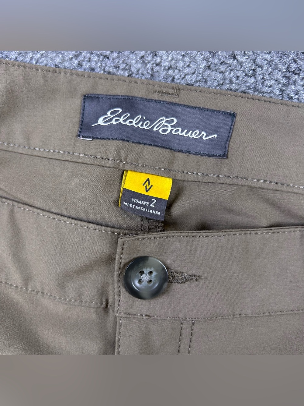 Eddie Bauer Travex Pants Womens 2 Slightly Curvy Fit 30x32 Stretch tropical